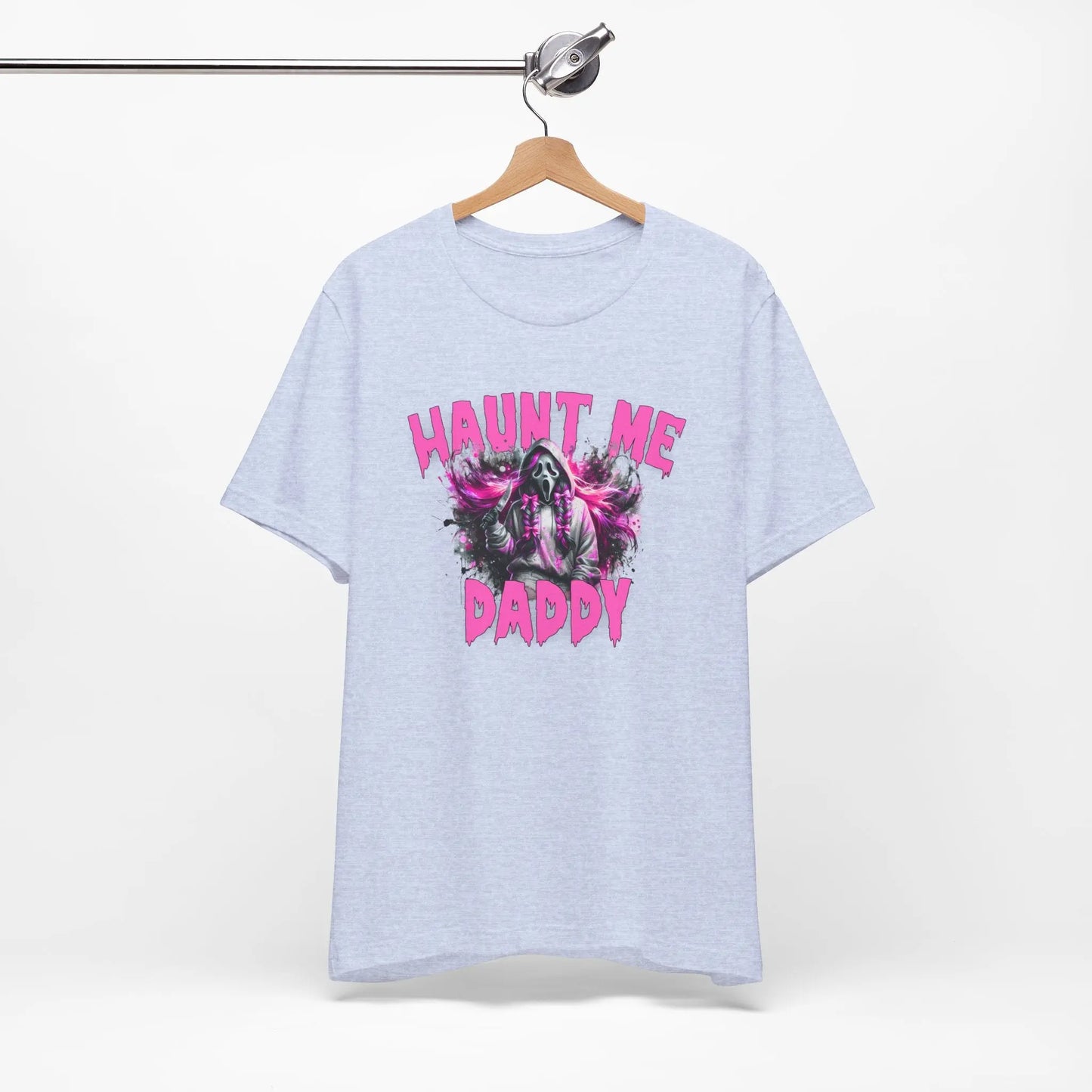 Funny Halloween Unisex Tee, Haunt Me Daddy Shirt, Fall Vibes, Halloween Costume, Spooky Graphic Shirt, Halloween Outfit Printify