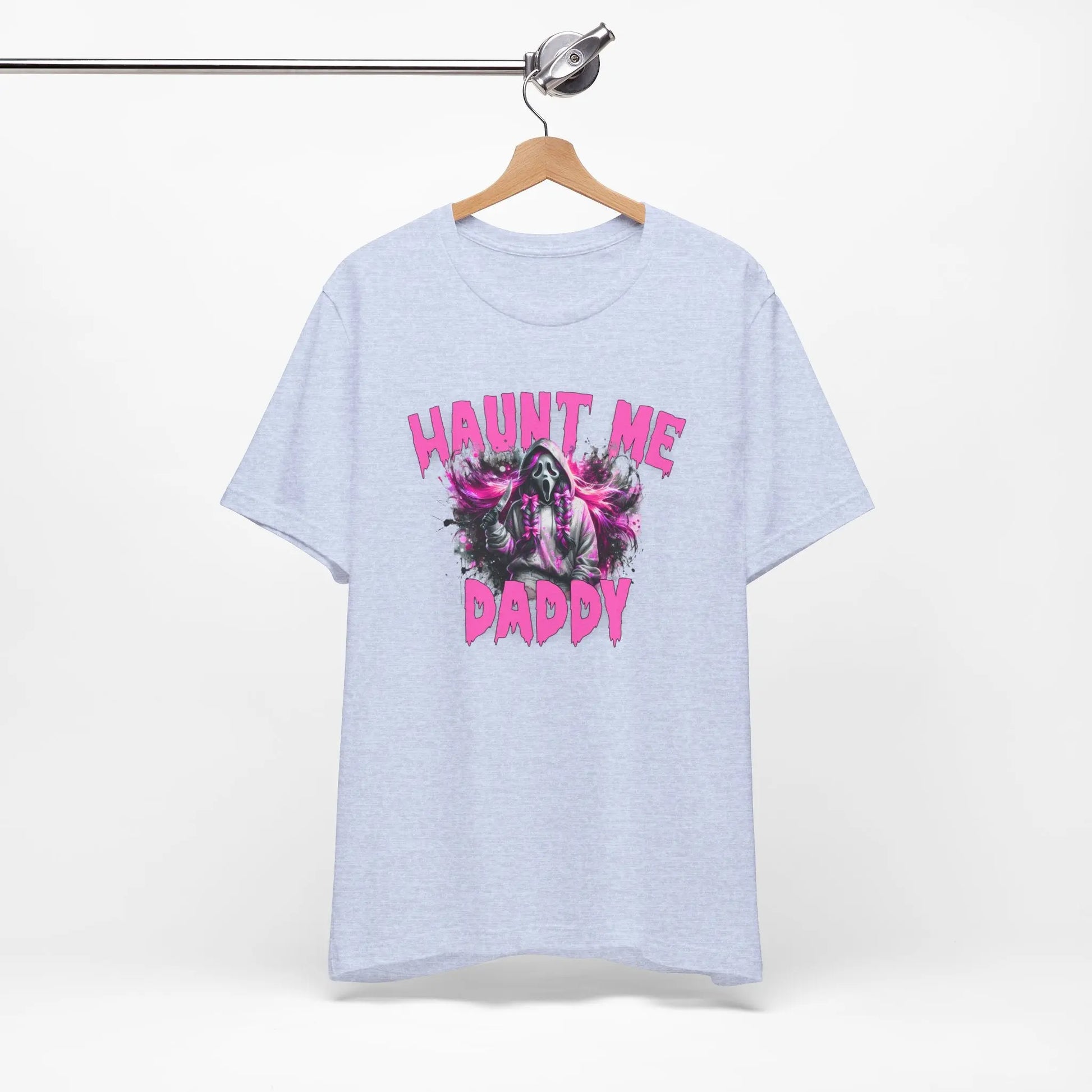 Funny Halloween Unisex Tee, Haunt Me Daddy Shirt, Fall Vibes, Halloween Costume, Spooky Graphic Shirt, Halloween Outfit Printify