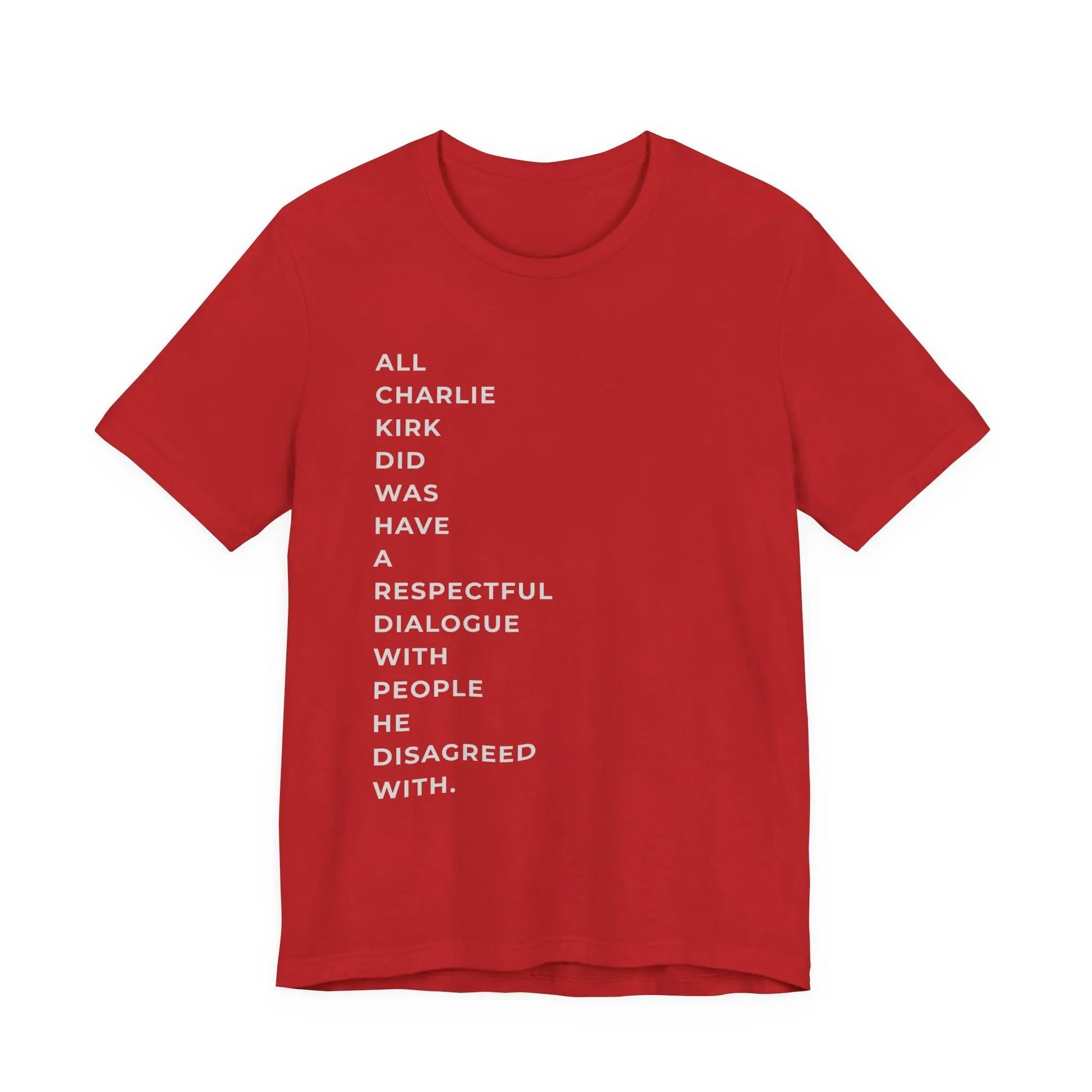 American Patriot Charlie Kirk Shirt, Unisex Tee for Rip Charlie Kirk Supporters, Political Activist Gift, Red White Blue Tee, Conservative - Galvaleos