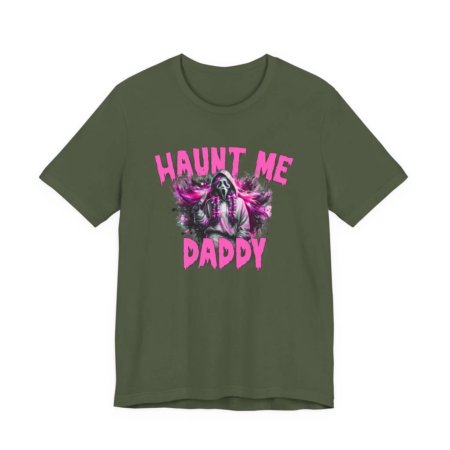 Funny Halloween Unisex Tee, Haunt Me Daddy Shirt, Fall Vibes, Halloween Costume, Spooky Graphic Shirt, Halloween Outfit Printify