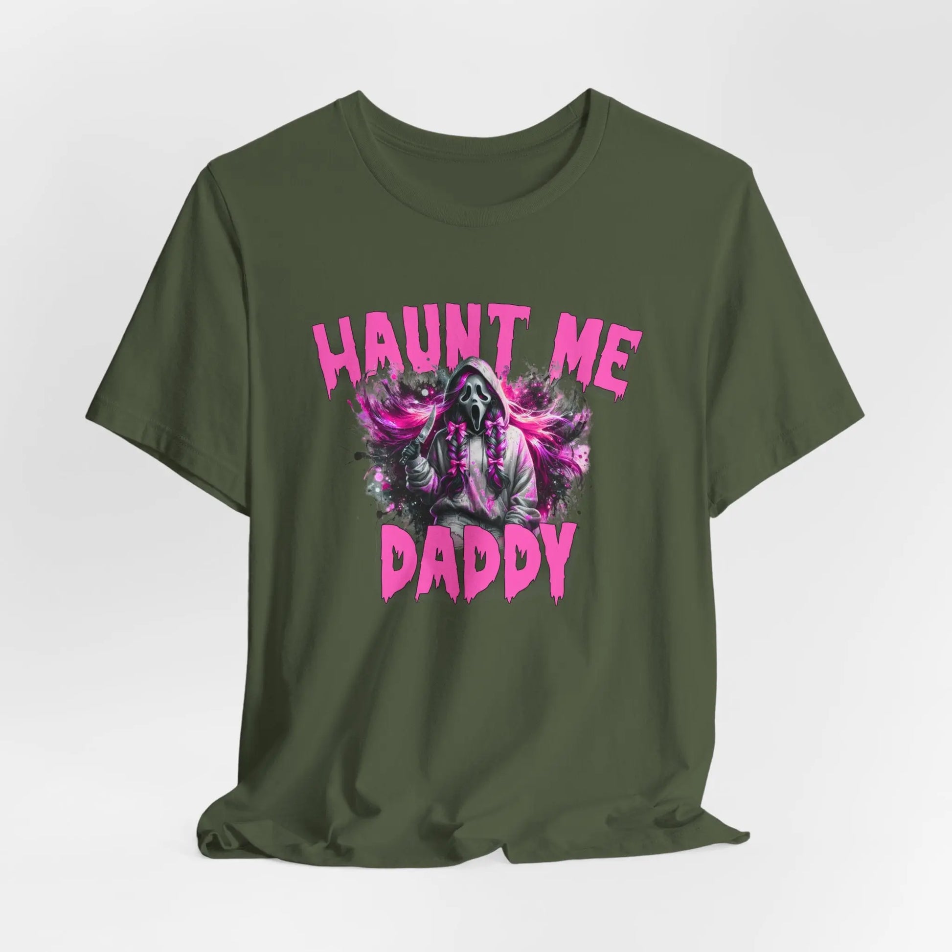 Funny Halloween Unisex Tee, Haunt Me Daddy Shirt, Fall Vibes, Halloween Costume, Spooky Graphic Shirt, Halloween Outfit Printify