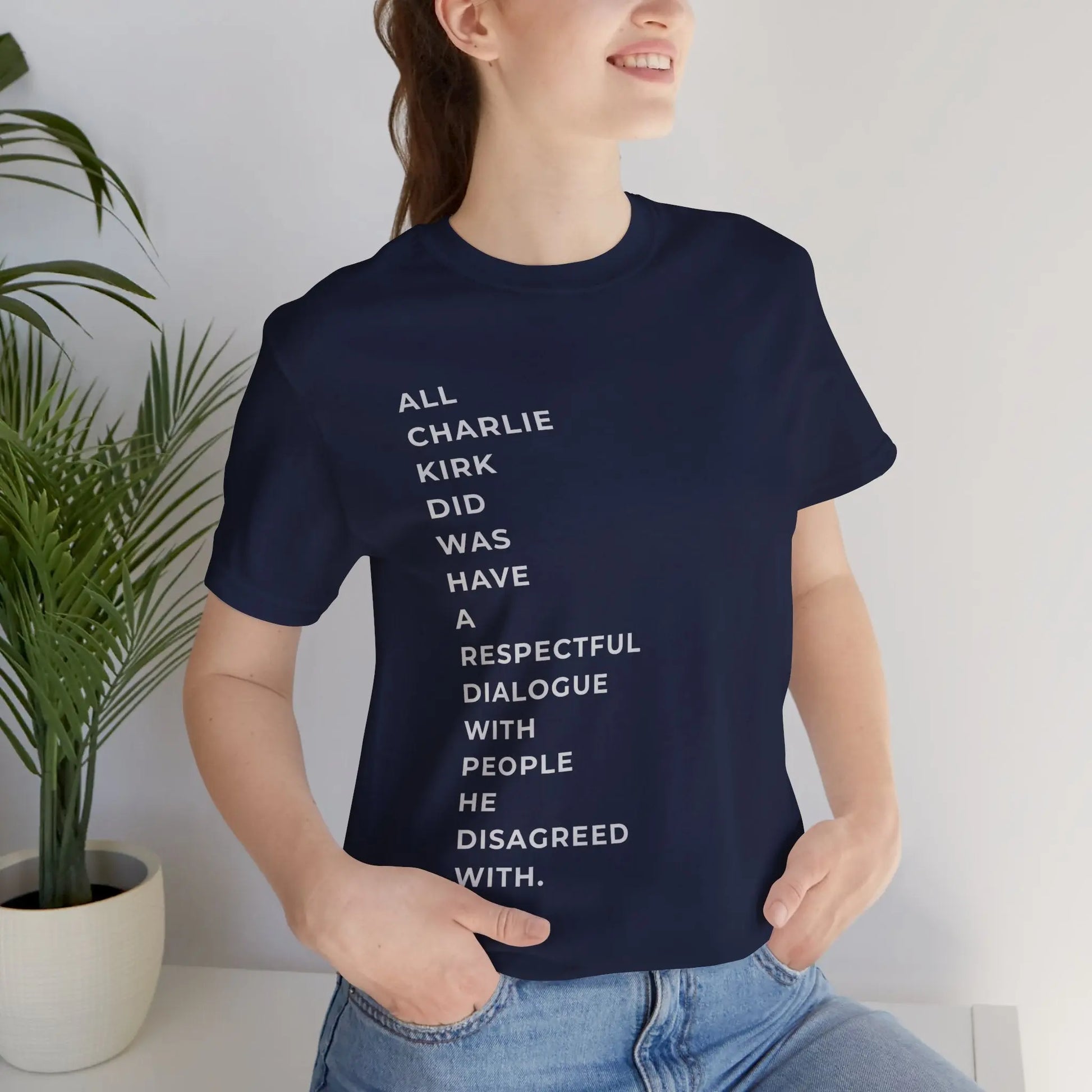 American Patriot Charlie Kirk Shirt, Unisex Tee for Rip Charlie Kirk Supporters, Political Activist Gift, Red White Blue Tee, Conservative - Galvaleos