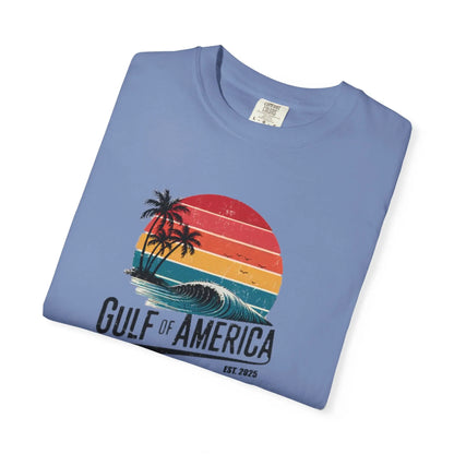 Gulf of America Garment-Dyed T-shirt, Beach Vibes Tee, Summer Apparel, Travel Shirt, Vacation Gift, Unisex Style Printify
