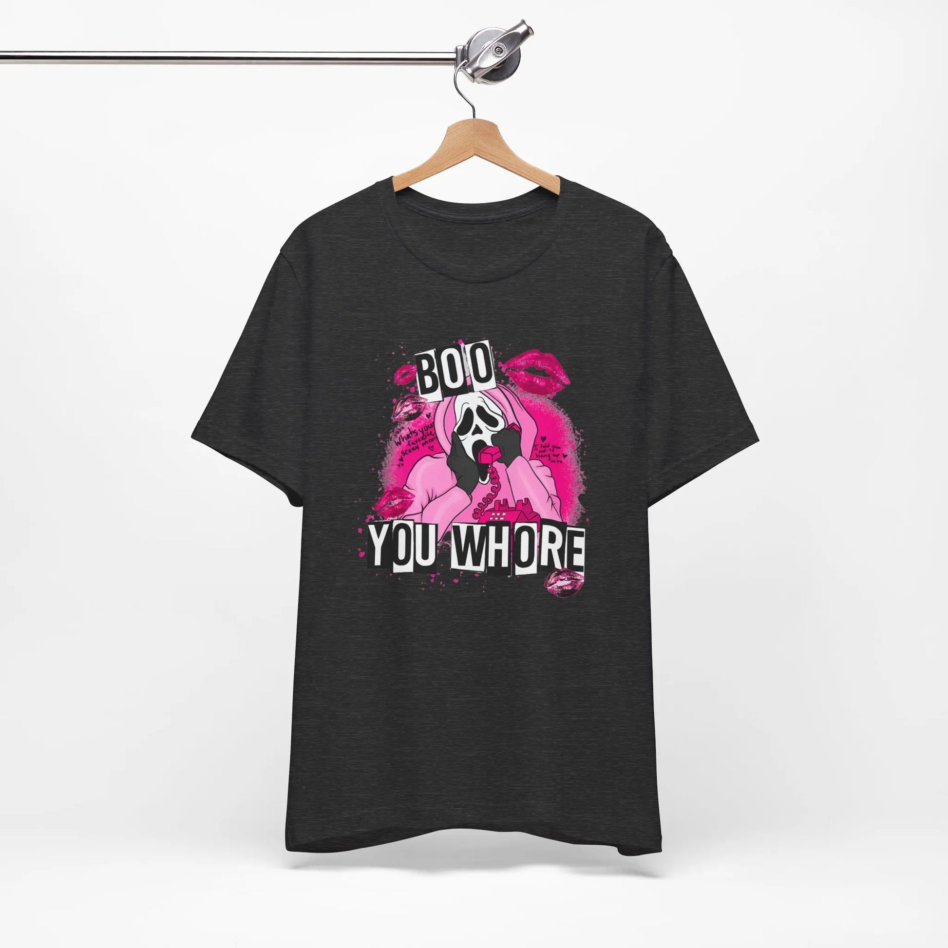 Funny Halloween Unisex Tee, Boo You Whore Shirt, Halloween Costume Top, Halloween Party Tee, Halloween Graphic Tee Printify
