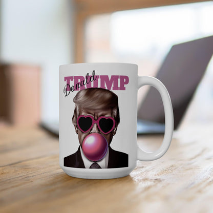 Funny Trump Mug, Trump Daddy Ceramic Mug, Christmas Gift for Trump Fans, Trump Bubble Gum, 11oz 15oz Mug, Political Gift, Unique Mug - Galvaleos Galvaleos Galvaleos 11oz Printify Mug Funny Trump Mug, Trump Daddy Ceramic Mug, Christmas Gift for Trump Fans, Trump Bubble Gum, 11oz 15oz Mug, Political Gift, Unique Mug