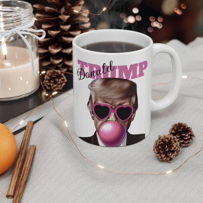 Funny Trump Mug, Trump Daddy Ceramic Mug, Christmas Gift for Trump Fans, Trump Bubble Gum, 11oz 15oz Mug, Political Gift, Unique Mug - Galvaleos Galvaleos Galvaleos 11oz Printify Mug Funny Trump Mug, Trump Daddy Ceramic Mug, Christmas Gift for Trump Fans, Trump Bubble Gum, 11oz 15oz Mug, Political Gift, Unique Mug