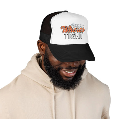 I Like My Wh*res Tight Embroidered Trucker Hat, Funny Adult Humor Cap Printify