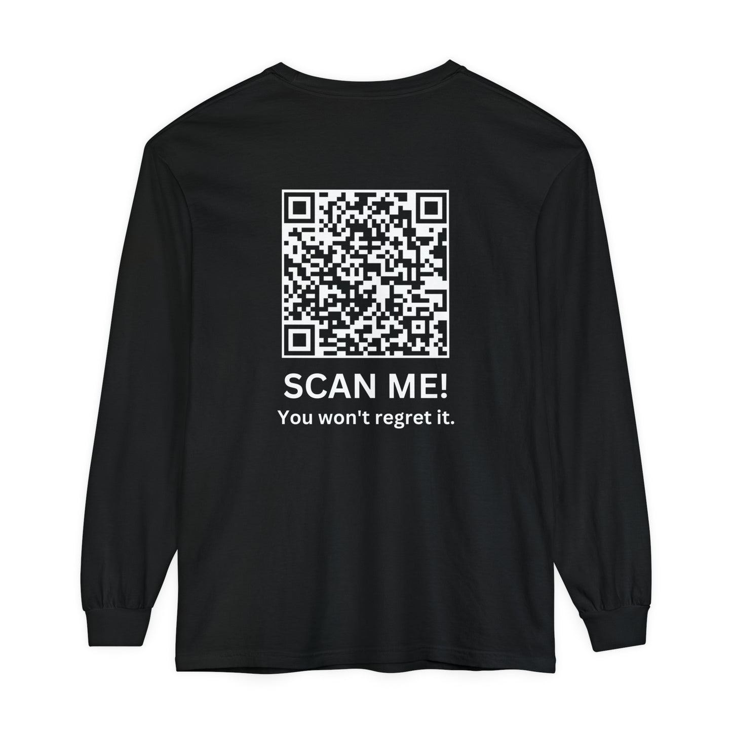 Trump YMCA Dance QR Code Long Sleeve Tshirt, Funny Comfort Colors Tee, Unisex Long Sleeve Shirt