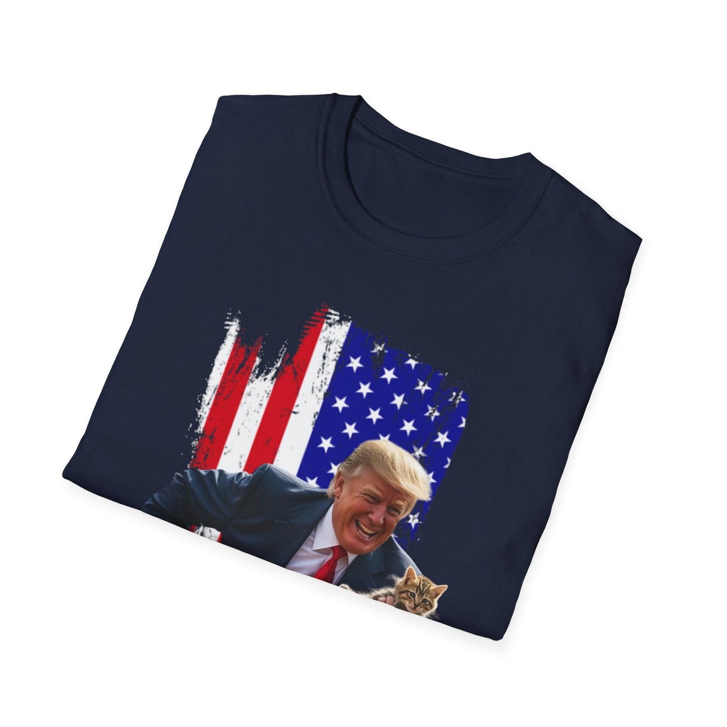 Trump Saving Our Cats Patriotic Tshirt