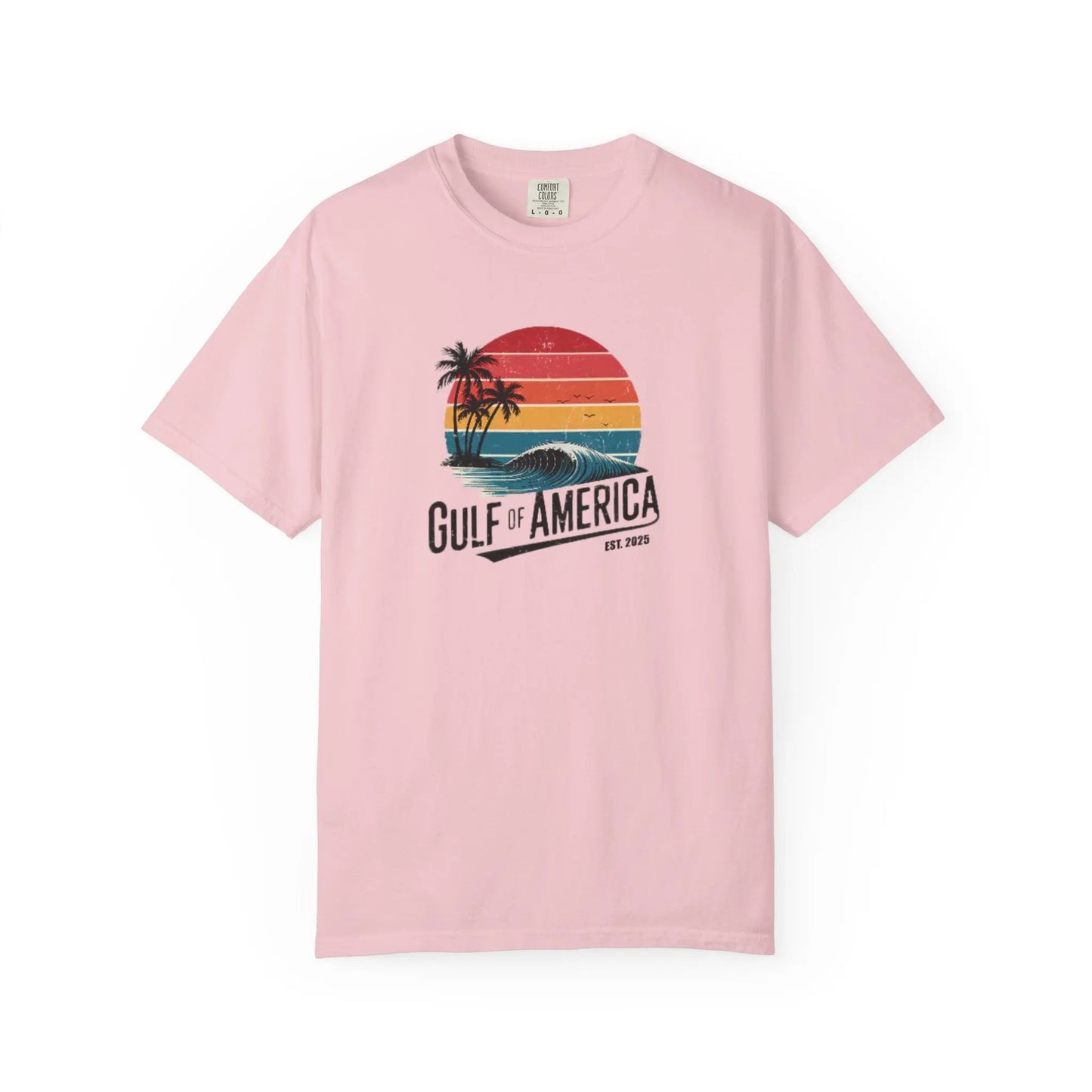 Gulf of America Garment-Dyed T-shirt, Beach Vibes Tee, Summer Apparel, Travel Shirt, Vacation Gift, Unisex Style Printify