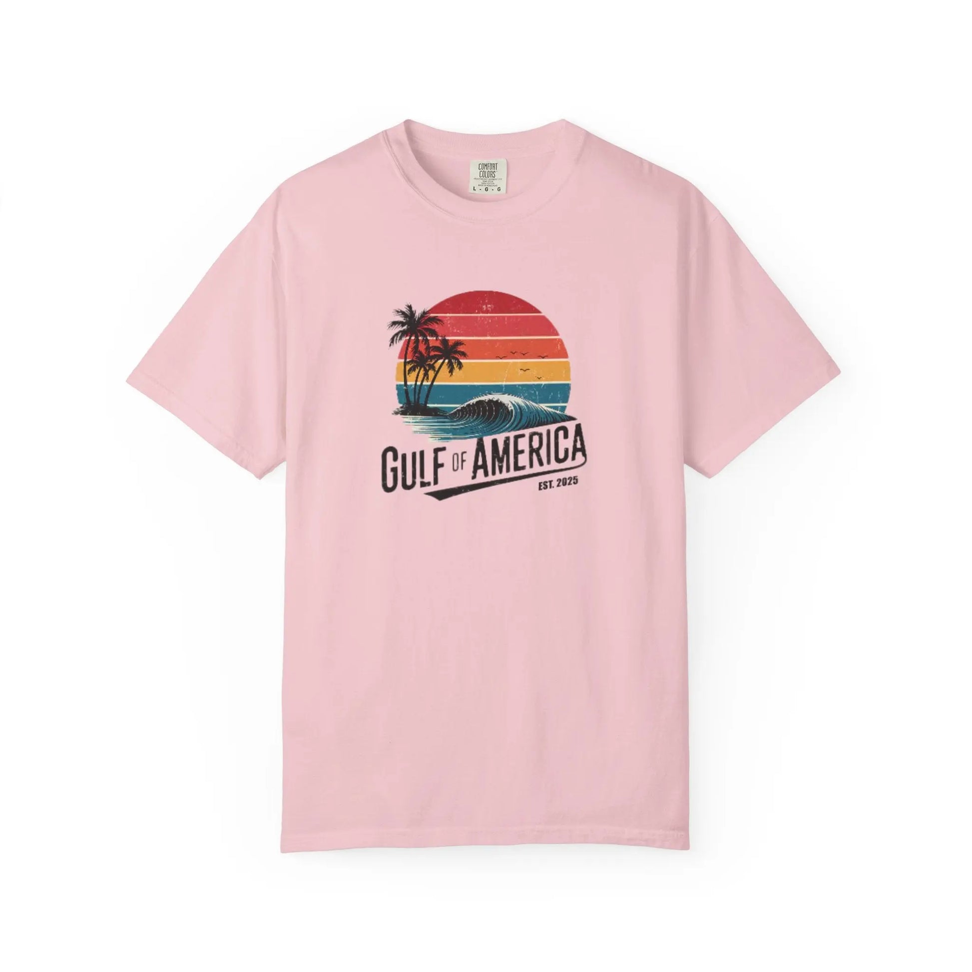 Gulf of America Garment-Dyed T-shirt, Beach Vibes Tee, Summer Apparel, Travel Shirt, Vacation Gift, Unisex Style Printify