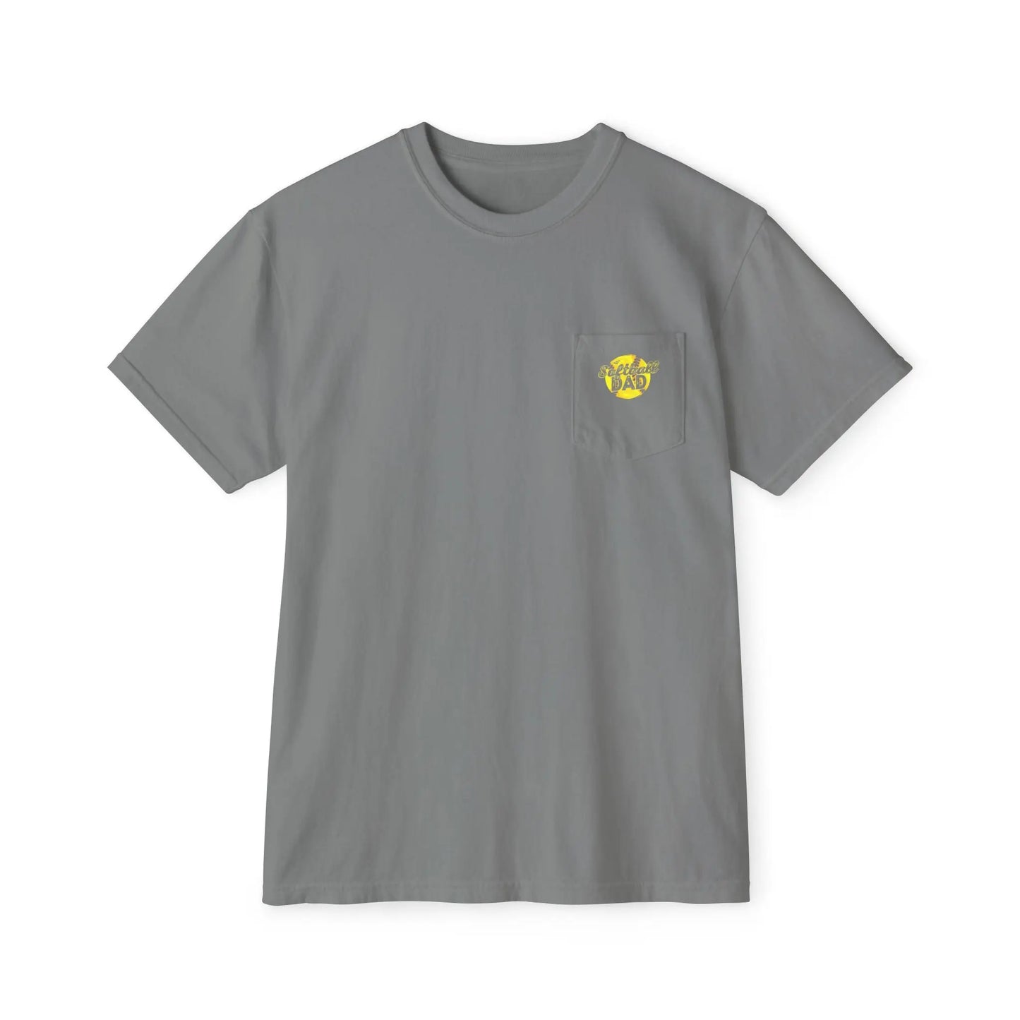 Softball Dad Pocket T-Shirt, Unisex Athletic Tee, Fun Gift for Sports Lovers, Father's Day Shirt, Casual Everyday Wear Printify