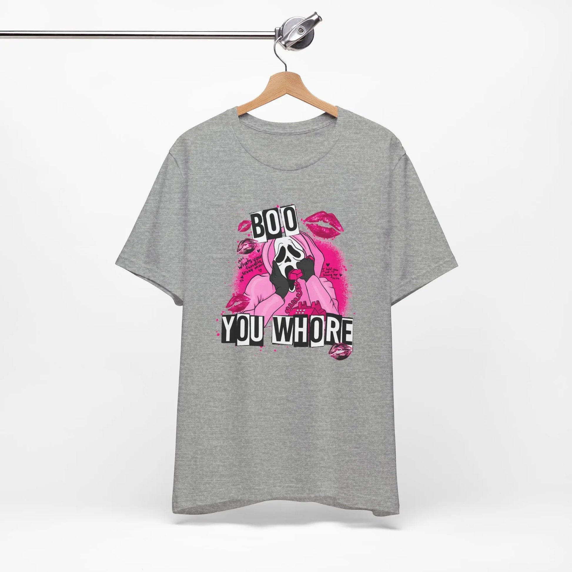 Funny Halloween Unisex Tee, Boo You Whore Shirt, Halloween Costume Top, Halloween Party Tee, Halloween Graphic Tee Printify
