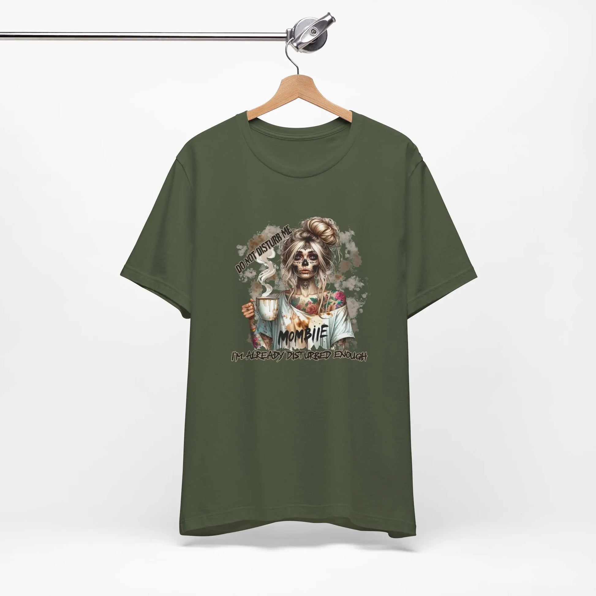 MOMBIE Fall Halloween Vibes T Shirt, Do Not Disturb Me, I'm Already Disturbed Enough, Fall Tee Printify