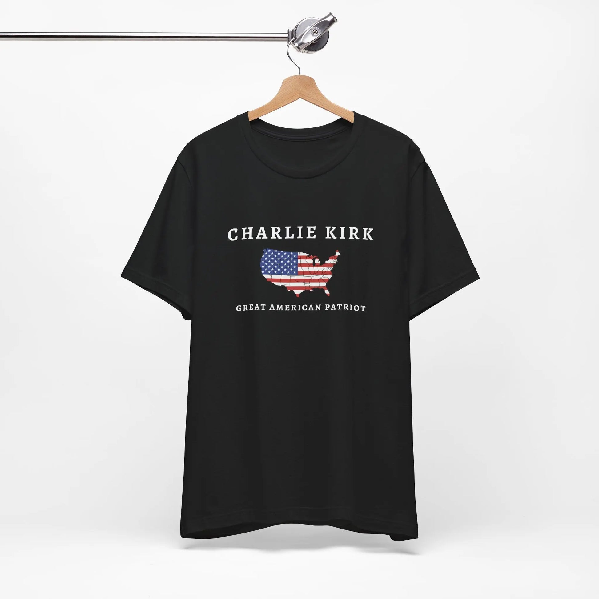 Charlie Kirk Tribute Shirt, Great American Patriot Top, RIP Charlie Kirk Memorial Shirt, USA Hero Apparel Printify