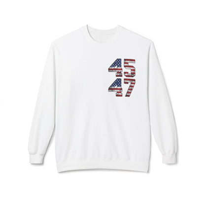 President Trump 45 47 Sweatshirt, More Coverage Than Verizon Sweatshirt, Trump Won, Landslide, soft style sweatshirt - Galvaleos Galvaleos Galvaleos White / S Printify Sweatshirt President Trump 45 47 Sweatshirt, More Coverage Than Verizon Sweatshirt, Trump Won, Landslide, soft style sweatshirt