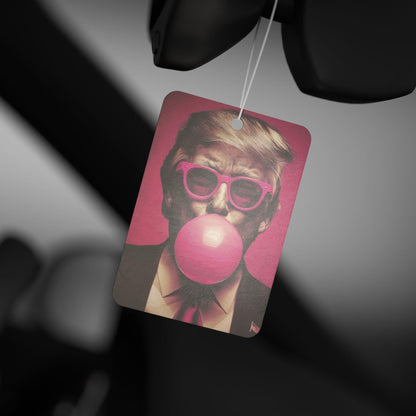 Car Air Freshener - Trump Scented Hanging Auto Air Freshener Decal, Political President Gift, Novelty Car Accessory, - Galvaleos Galvaleos Galvaleos 2.75'' × 4'' / Rectangle / Black Ice Printify Accessories Car Air Freshener - Trump Scented Hanging Auto Air Freshener Decal, Political President Gift, Novelty Car Accessory