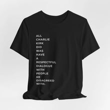 American Patriot Charlie Kirk Shirt, Unisex Tee for Rip Charlie Kirk Supporters, Political Activist Gift, Red White Blue Tee, Conservative Printify