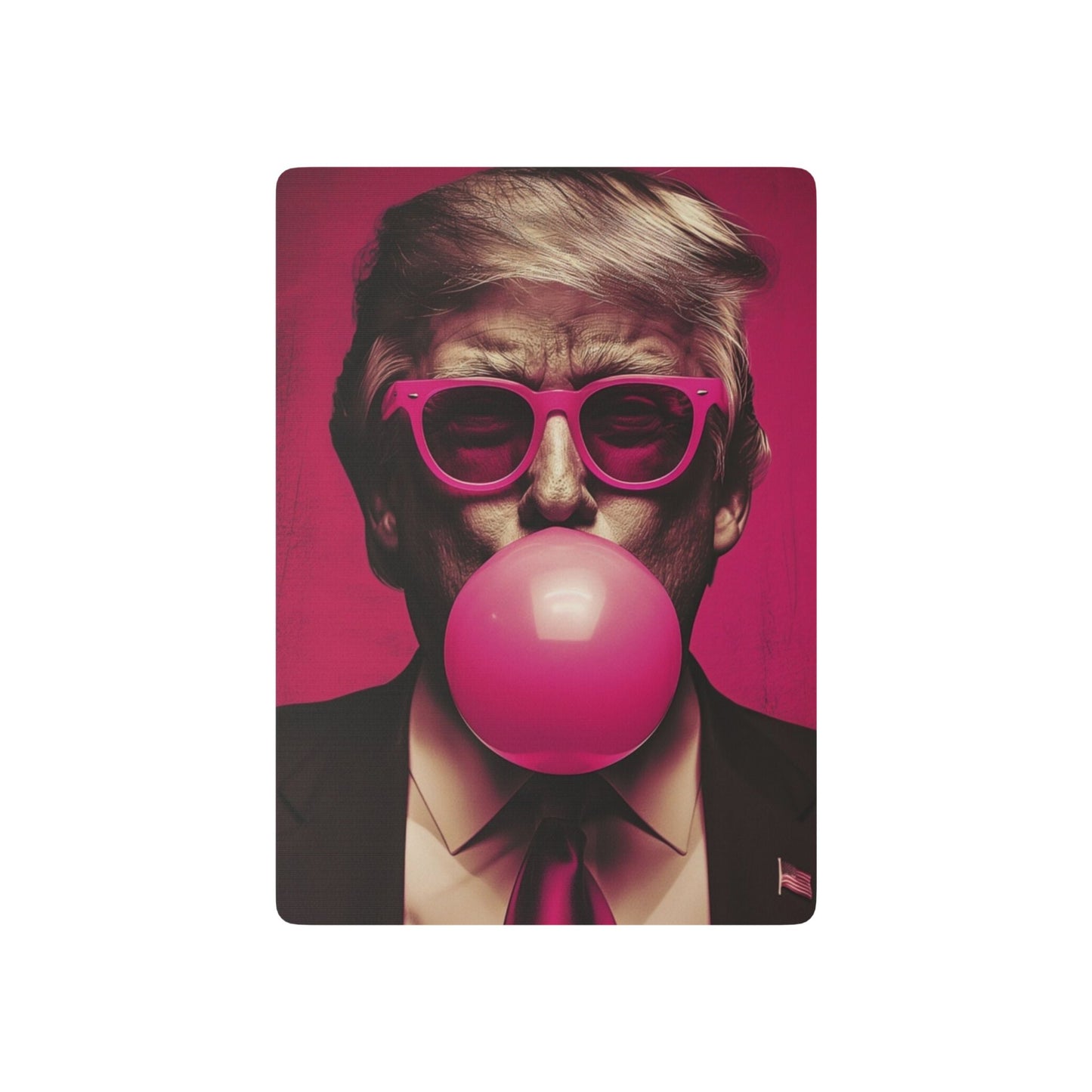 Donald Trump Pink Bubble Gum Playing Cards