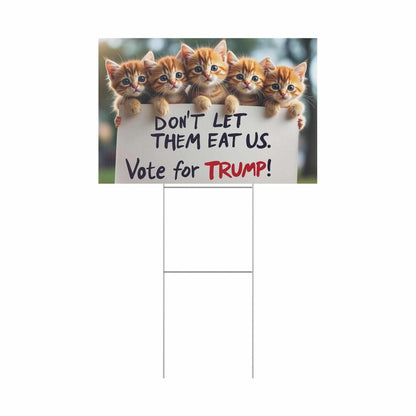 Yard Sign - Dont let them eat us. - Galvaleos Galvaleos Galvaleos 18″ x 12″ (Horizontal) Printify Home Decor Yard Sign - Dont let them eat us.