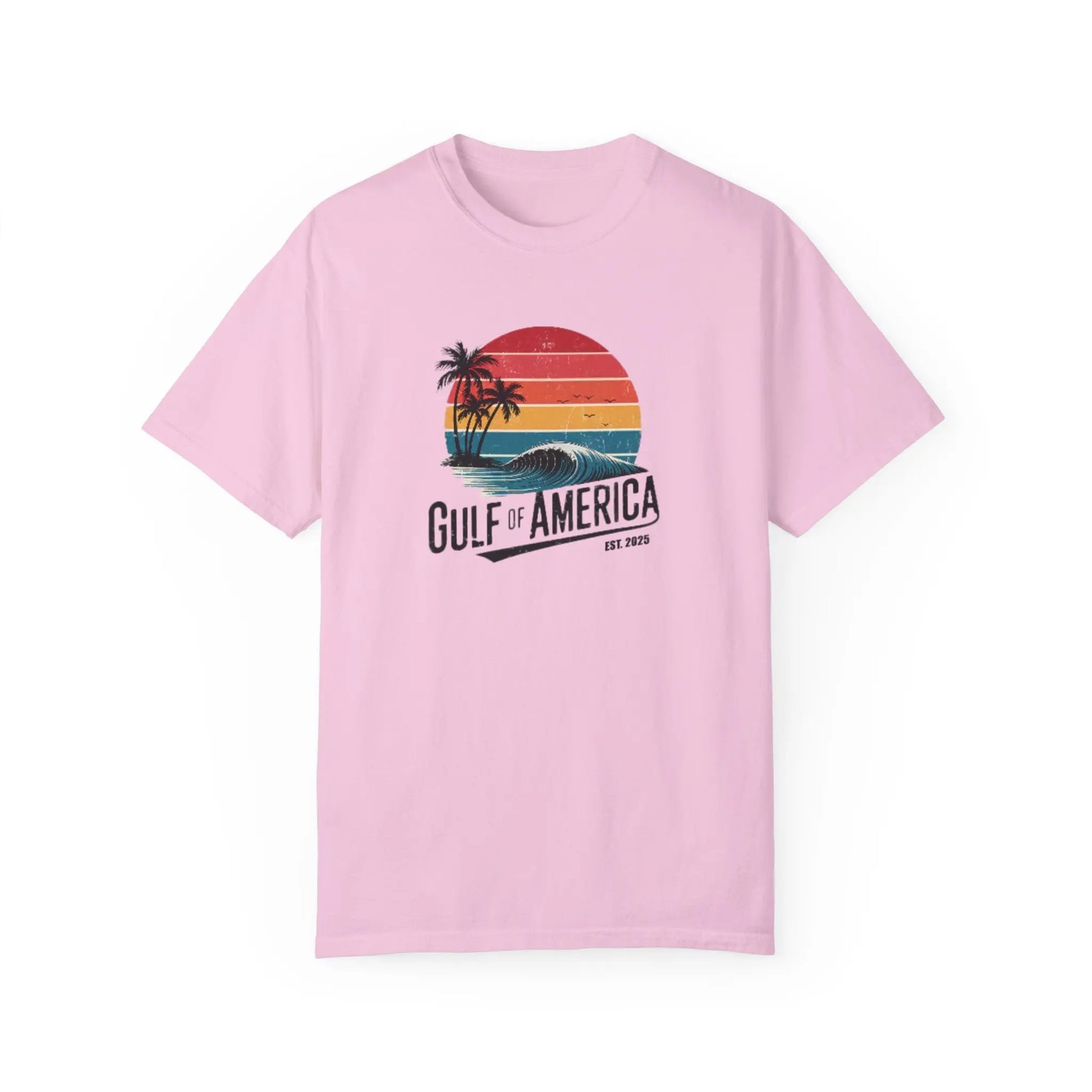 Gulf of America Garment-Dyed T-shirt, Beach Vibes Tee, Summer Apparel, Travel Shirt, Vacation Gift, Unisex Style - Galvaleos