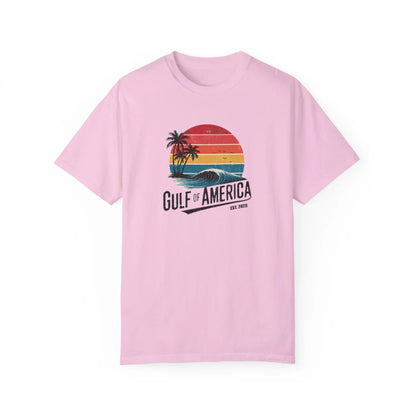 Gulf of America Garment-Dyed T-shirt, Beach Vibes Tee, Summer Apparel, Travel Shirt, Vacation Gift, Unisex Style - Galvaleos