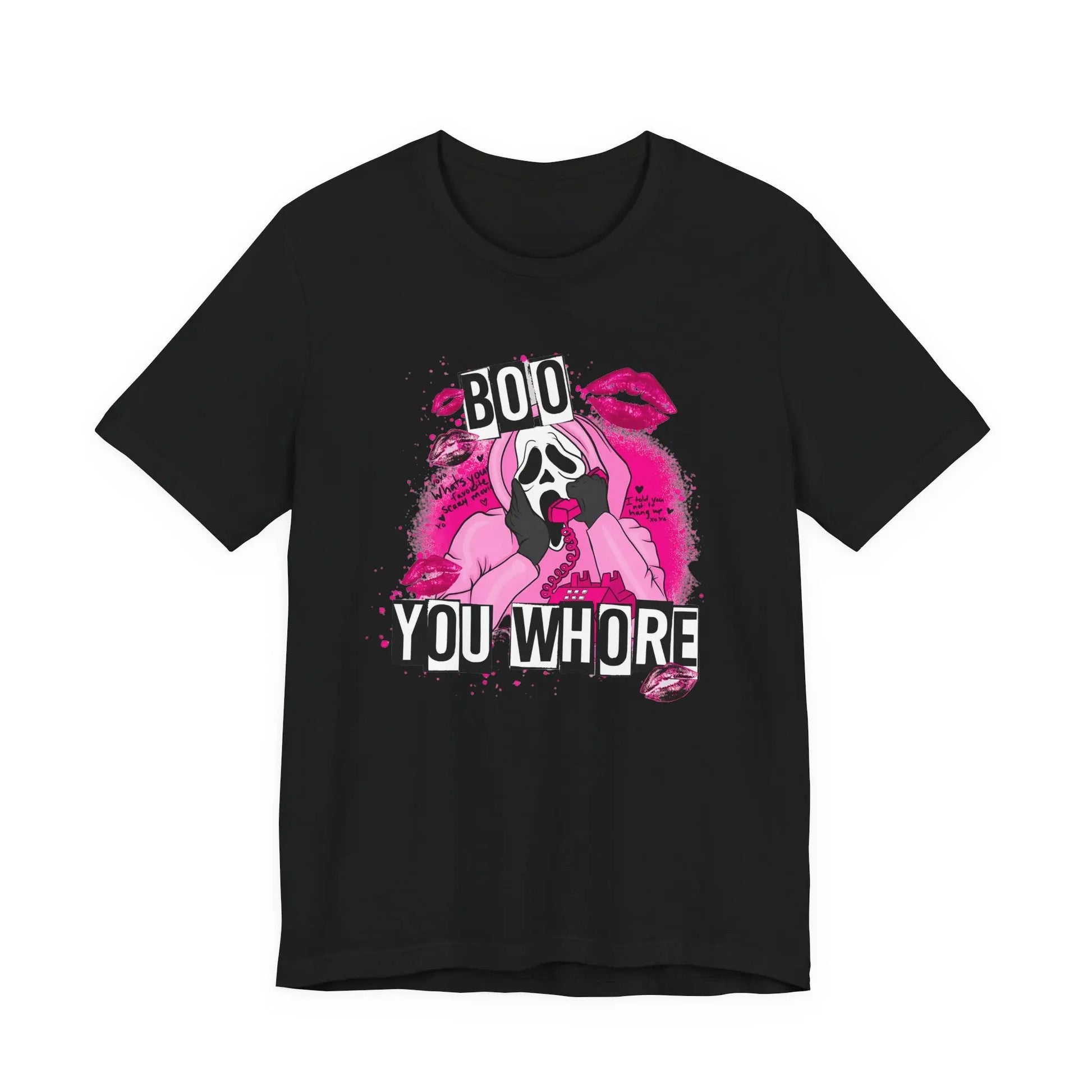 Funny Halloween Unisex Tee, Boo You Whore Shirt, Halloween Costume Top, Halloween Party Tee, Halloween Graphic Tee Printify