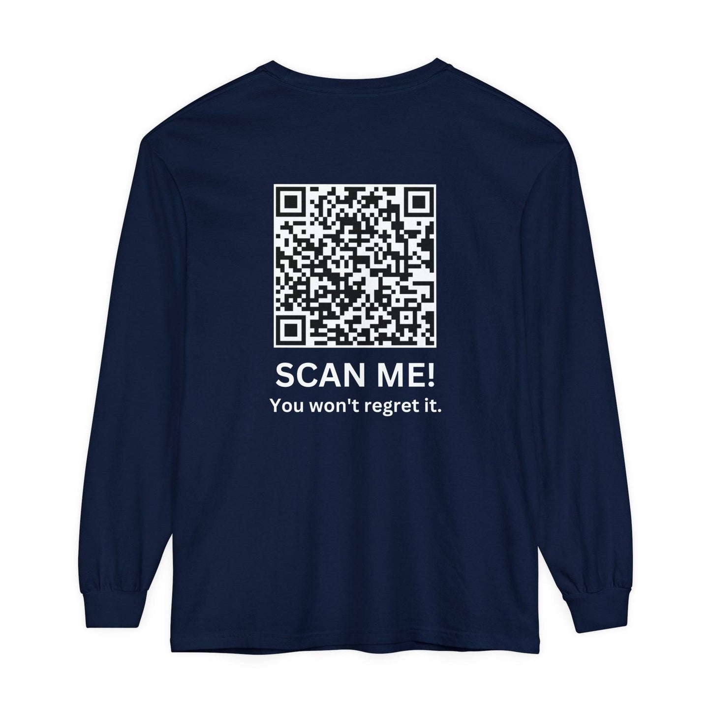 Trump YMCA Dance QR Code Long Sleeve Tshirt, Funny Comfort Colors Tee, Unisex Long Sleeve Shirt