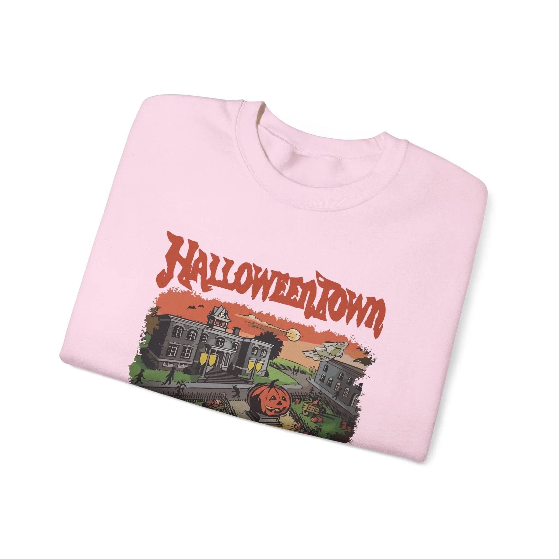 HalloweenTown Sweatshirt, Cozy Fall Sweatshirt, Spooky Vibes, Unisex Crewneck, Halloween Sweatshirt, Fall Sweater Printify