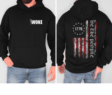 1776 We the People American Flag Hoodie - Patriotic Anti Woke, Independence Day Pullover, USA Flag, 4th of July Hoodie, - Galvaleos Galvaleos Galvaleos Navy / S Printify Hoodie 1776 We the People American Flag Hoodie - Patriotic Anti Woke, Independence Day Pullover, USA Flag, 4th of July Hoodie