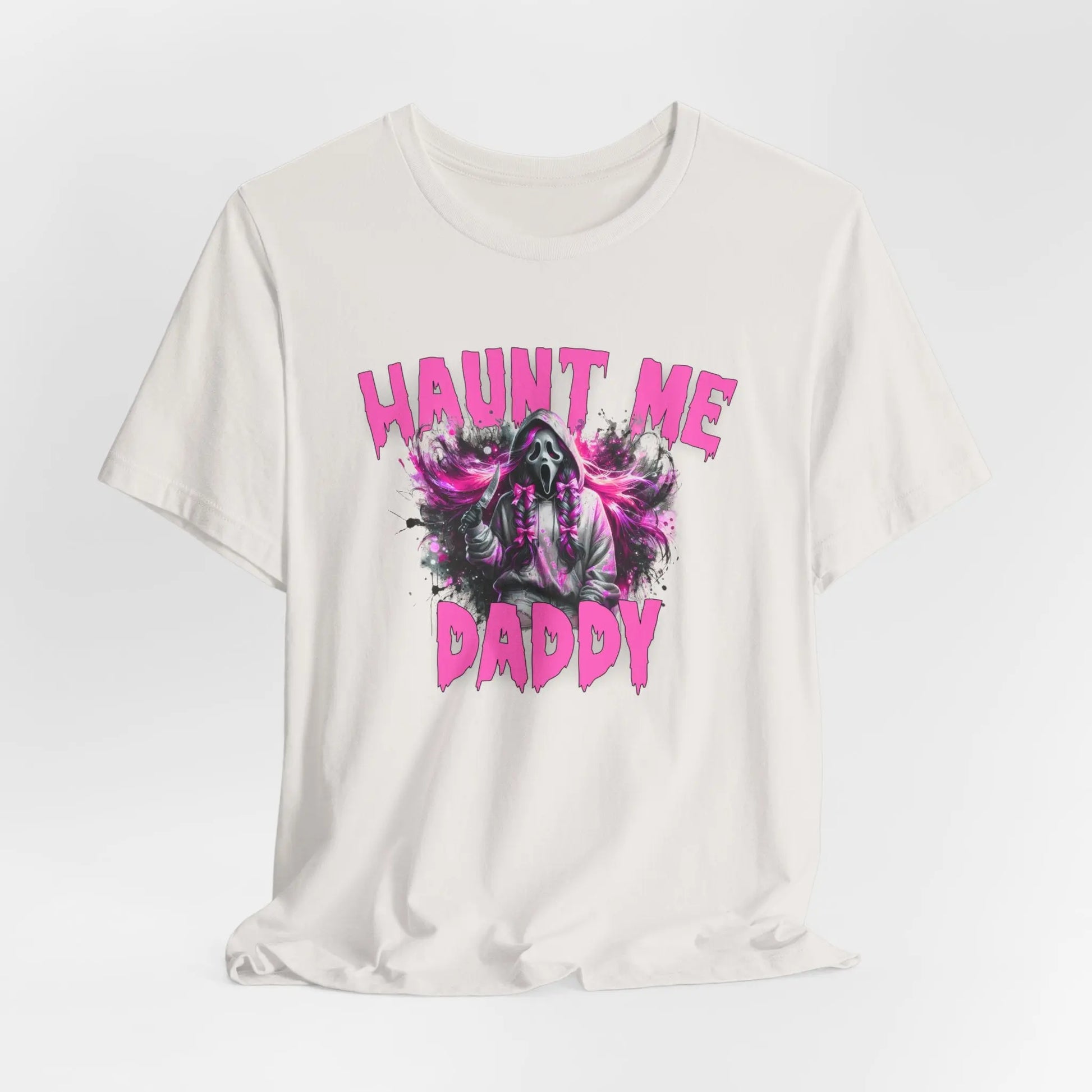 Funny Halloween Unisex Tee, Haunt Me Daddy Shirt, Fall Vibes, Halloween Costume, Spooky Graphic Shirt, Halloween Outfit Printify