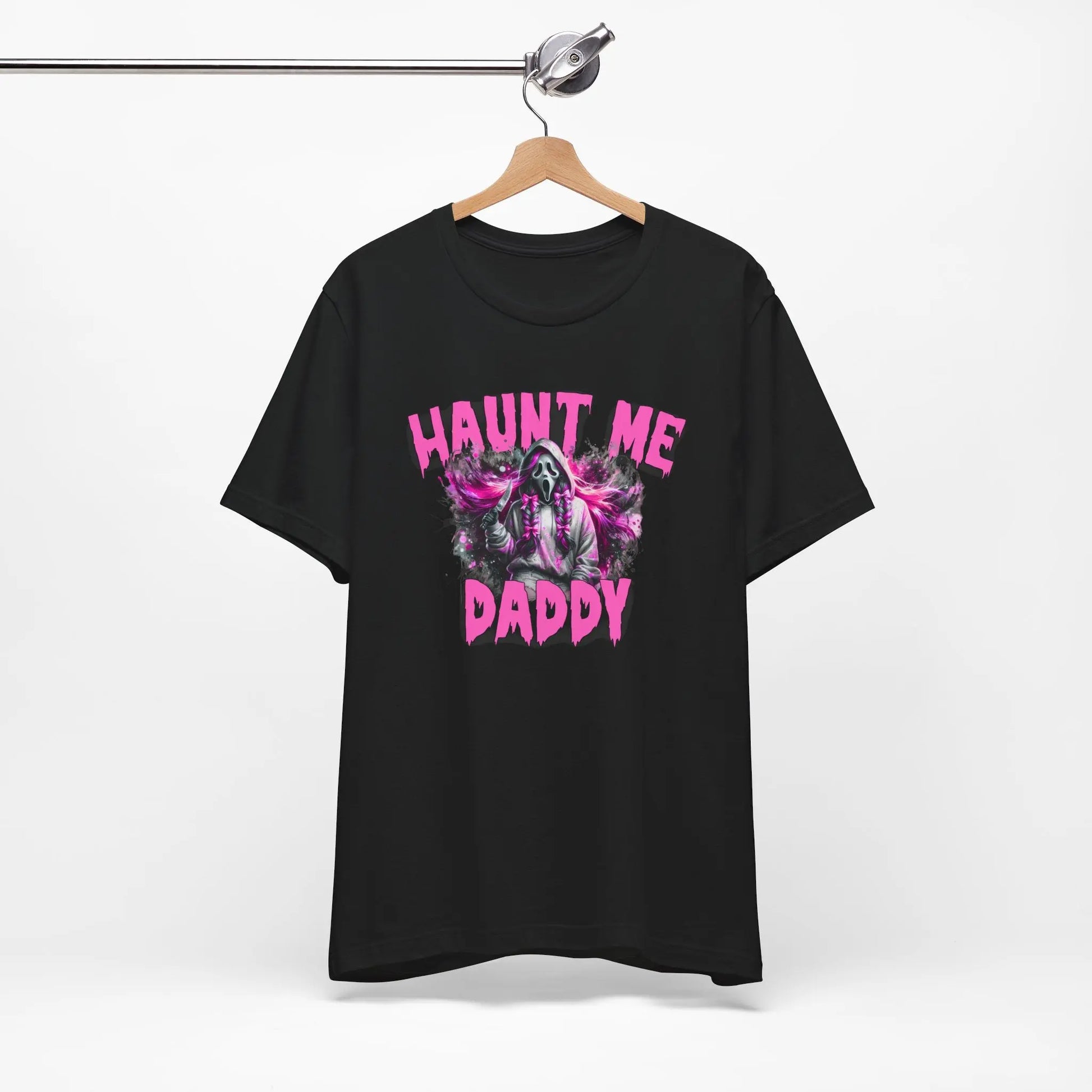 Funny Halloween Unisex Tee, Haunt Me Daddy Shirt, Fall Vibes, Halloween Costume, Spooky Graphic Shirt, Halloween Outfit Printify
