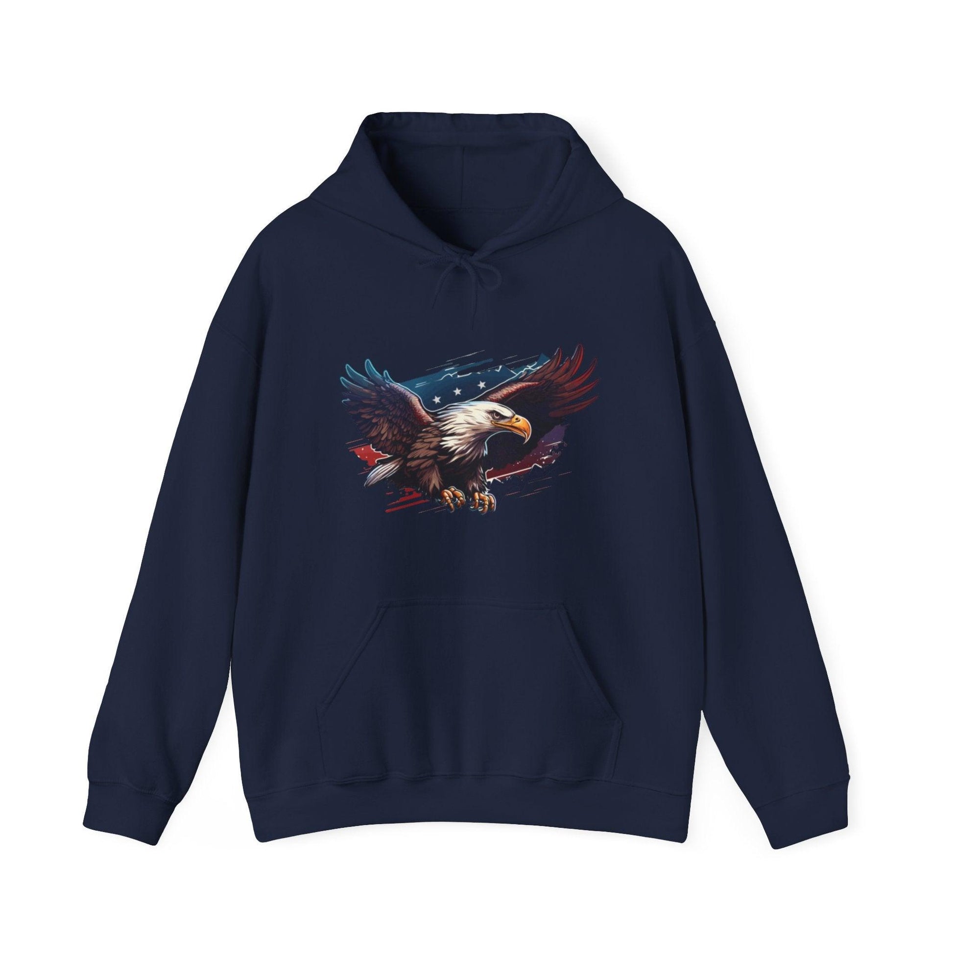 Patriotic Hoodie, Give Me Liberty or Give Me Death Hoodie, American Spirit Pullover, USA Freedom - Galvaleos Galvaleos Galvaleos Navy / S Printify Hoodie Patriotic Hoodie, Give Me Liberty or Give Me Death Hoodie, American Spirit Pullover, USA Freedom