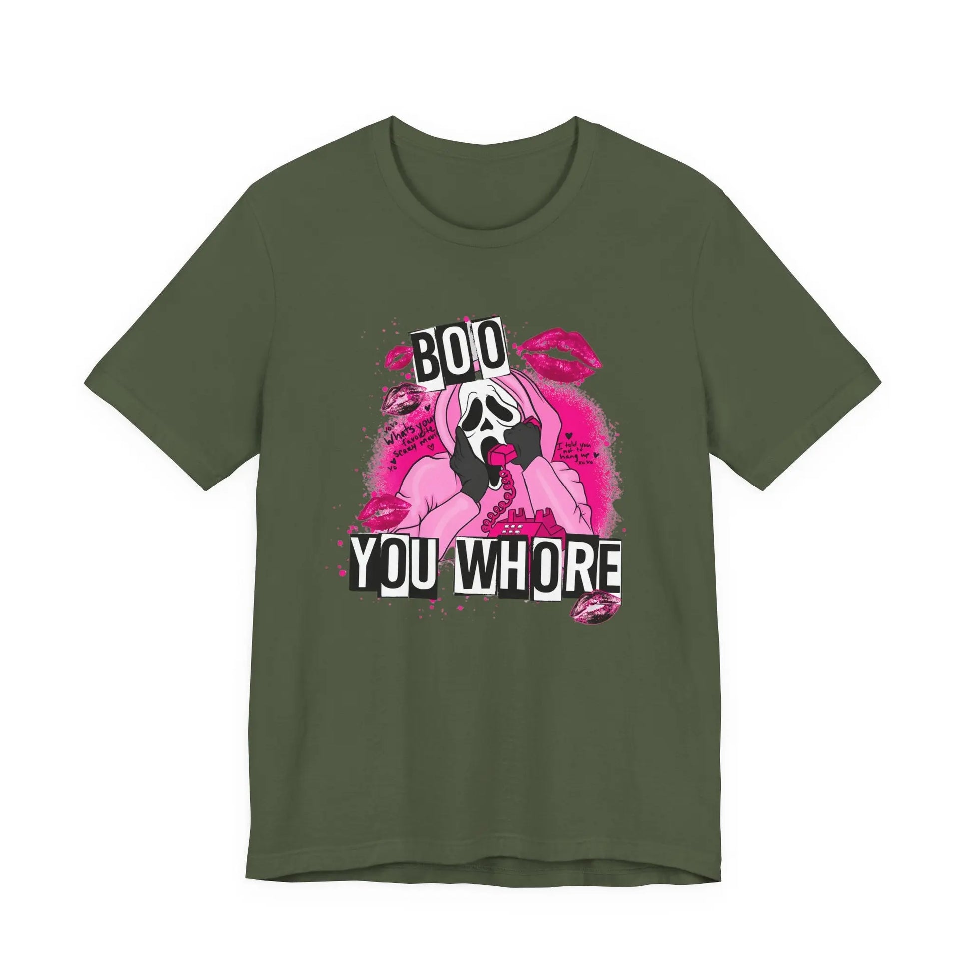 Funny Halloween Unisex Tee, Boo You Whore Shirt, Halloween Costume Top, Halloween Party Tee, Halloween Graphic Tee Printify