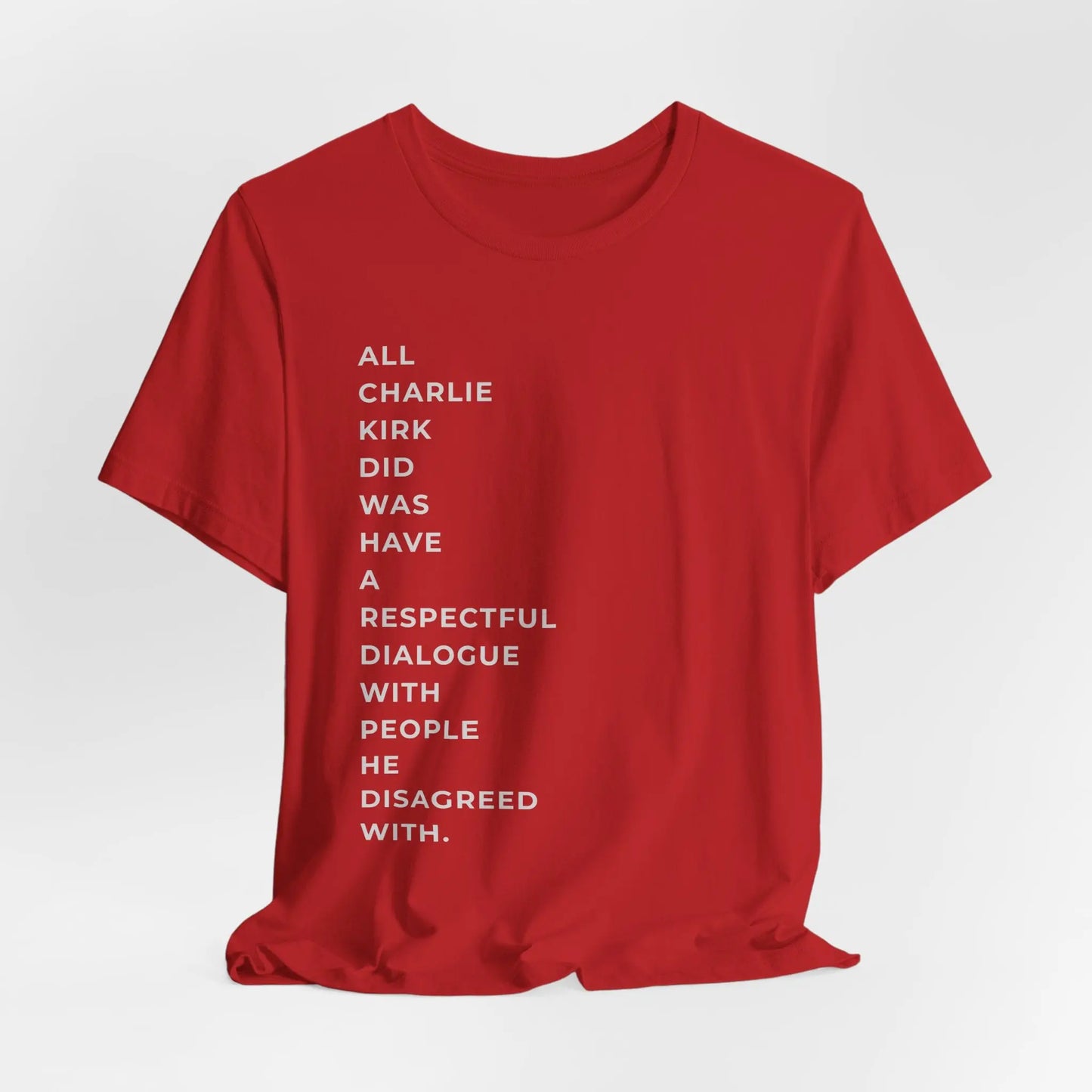 American Patriot Charlie Kirk Shirt, Unisex Tee for Rip Charlie Kirk Supporters, Political Activist Gift, Red White Blue Tee, Conservative - Galvaleos