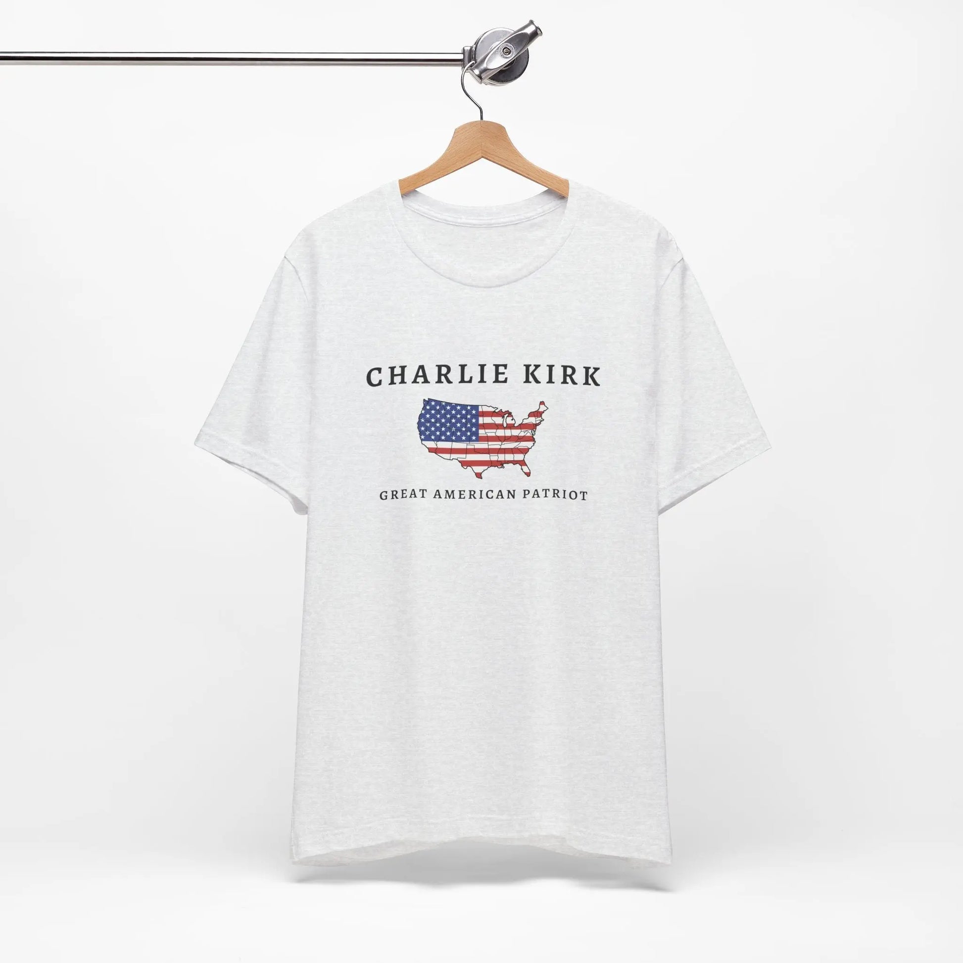 Charlie Kirk Tribute Shirt, Great American Patriot Top, RIP Charlie Kirk Memorial Shirt, USA Hero Apparel Printify