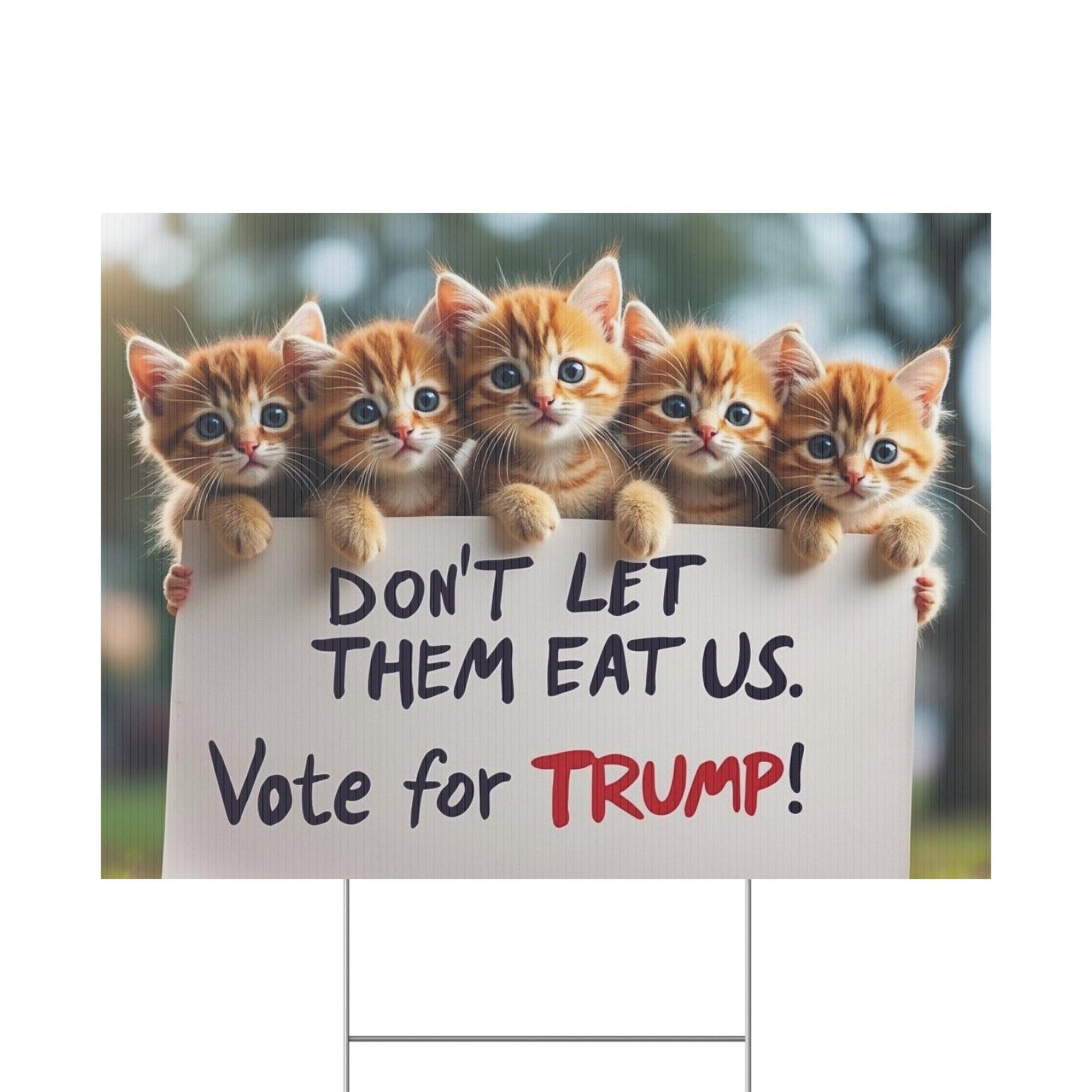 Yard Sign - Dont let them eat us. - Galvaleos Galvaleos Galvaleos 24″ x 18″ (Horizontal) Printify Home Decor Yard Sign - Dont let them eat us.