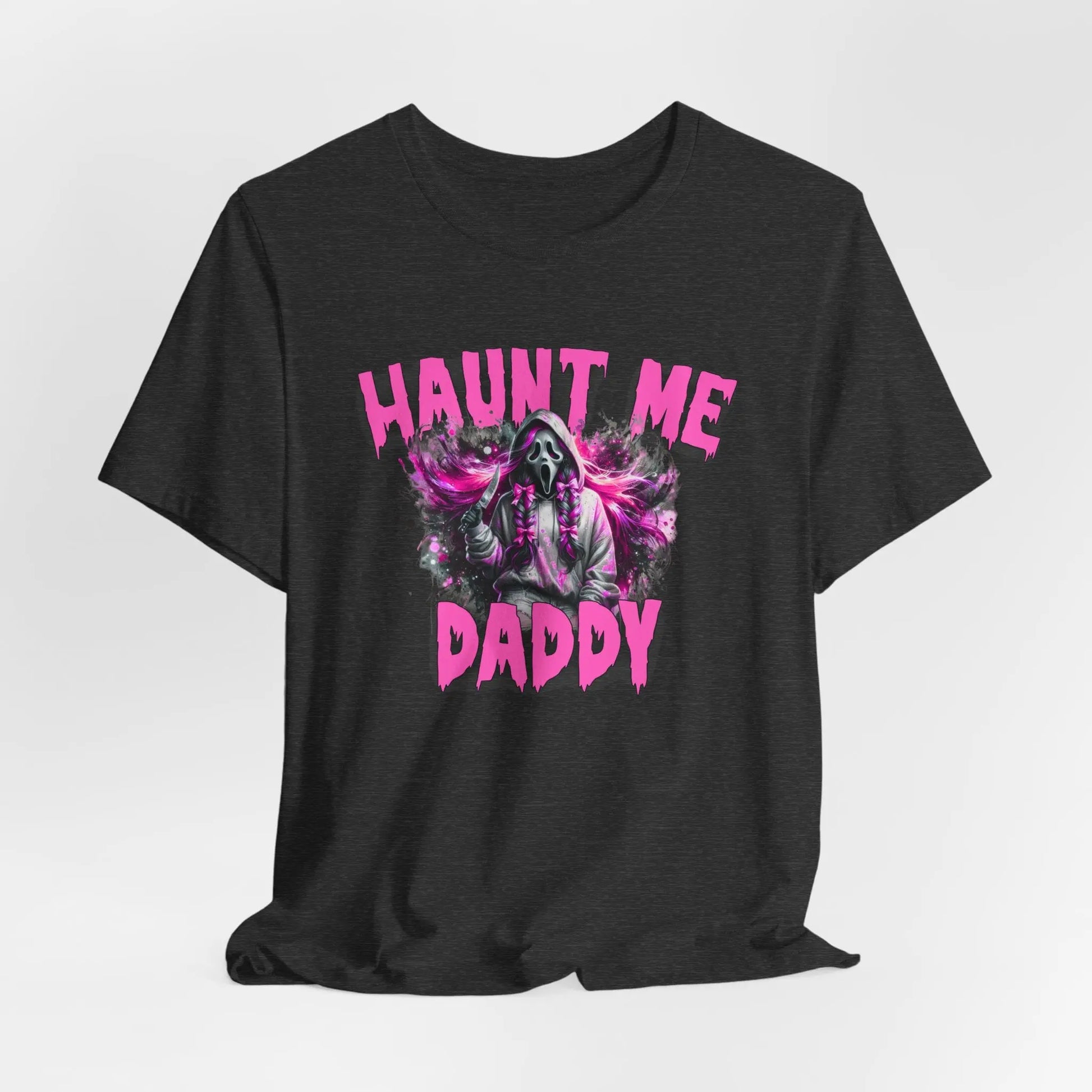 Funny Halloween Unisex Tee, Haunt Me Daddy Shirt, Fall Vibes, Halloween Costume, Spooky Graphic Shirt, Halloween Outfit Printify
