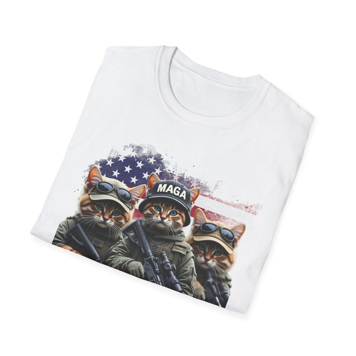 MAGA Cats Tactical Military Trump Patriotic Shirt