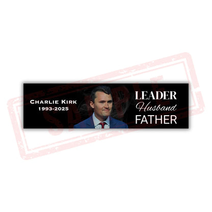 Charlie Kirk Tribute Bumper Stickers Galvaleos