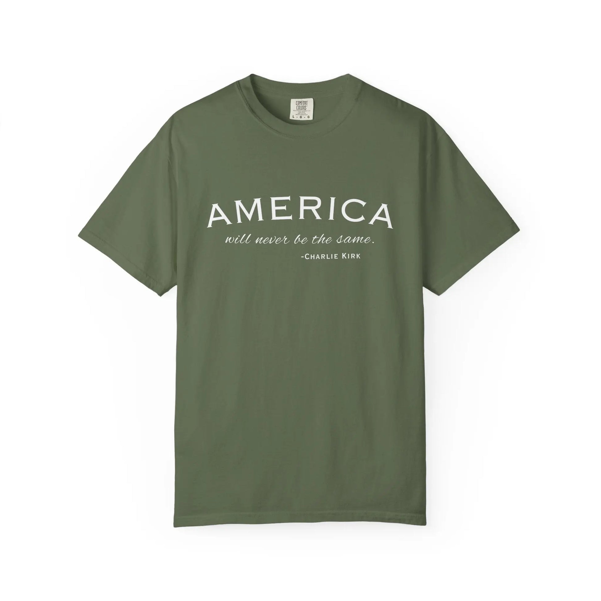 American Will Never Be The Same, Charlie Kirk Tribute T-shirt, Charlie Kirk Quote, RIP Memorial Shirt, USA Hero Apparel, American Patriot - Galvaleos