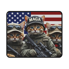 Mouse Pad - MAGA Cats Military Patriotic Trump Design