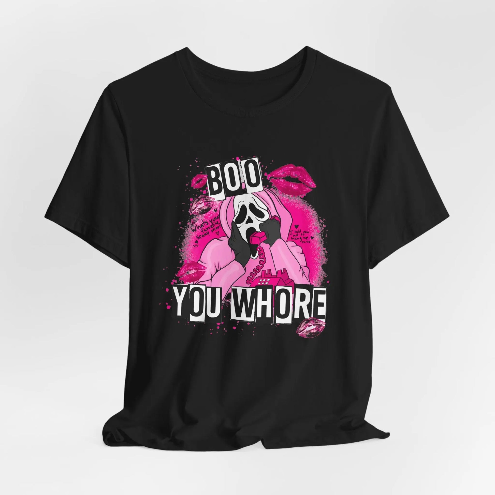 Funny Halloween Unisex Tee, Boo You Whore Shirt, Halloween Costume Top, Halloween Party Tee, Halloween Graphic Tee Printify