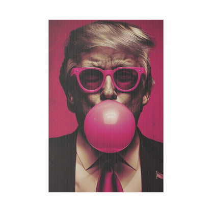 Trump 2024 Pink Bubble Gum Yard Sign, Political Campaign Lawn Decoration, Election Support Outdoor Sign, Reusable - Galvaleos Galvaleos Galvaleos 12″ x 18″ (Vertical) Printify Home Decor Trump 2024 Pink Bubble Gum Yard Sign, Political Campaign Lawn Decoration, Election Support Outdoor Sign, Reusable