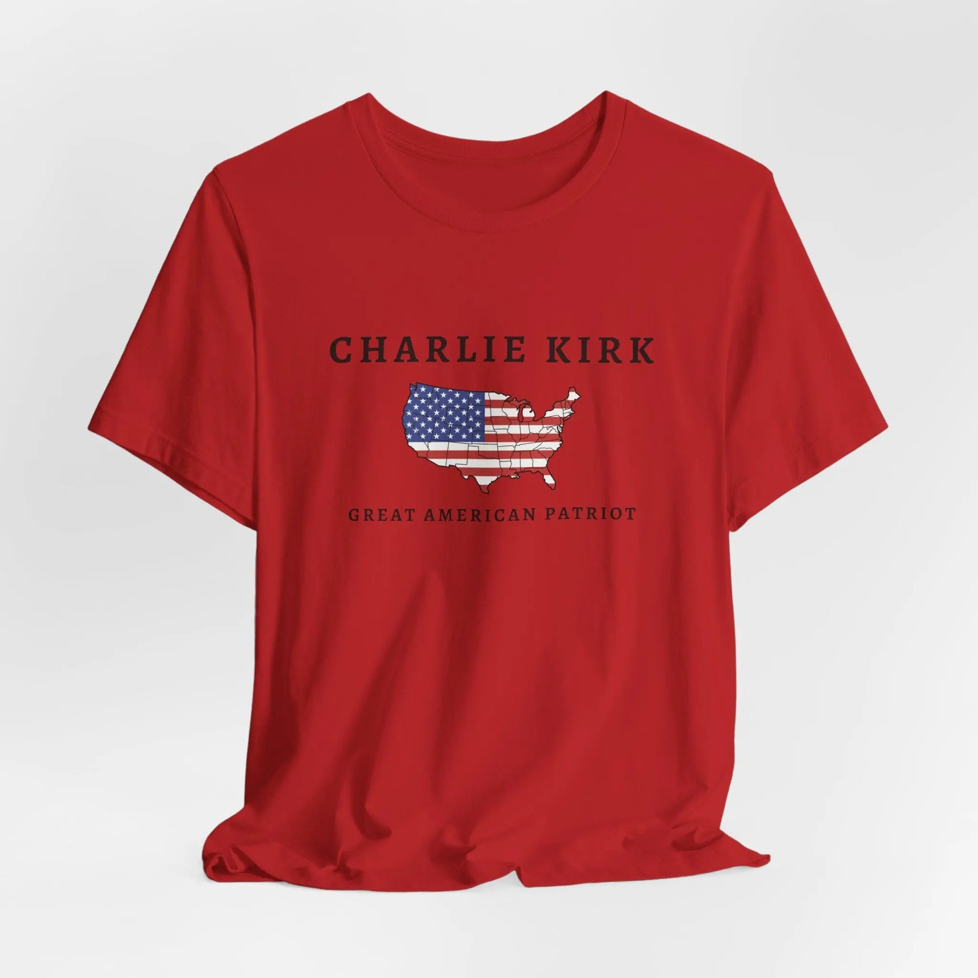 Charlie Kirk Tribute Shirt, Great American Patriot Top, RIP Charlie Kirk Memorial Shirt, USA Hero Apparel Printify
