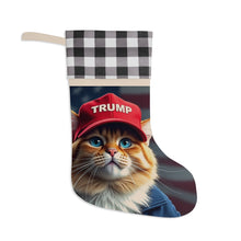 Trump MAGA Cat Christmas Stocking