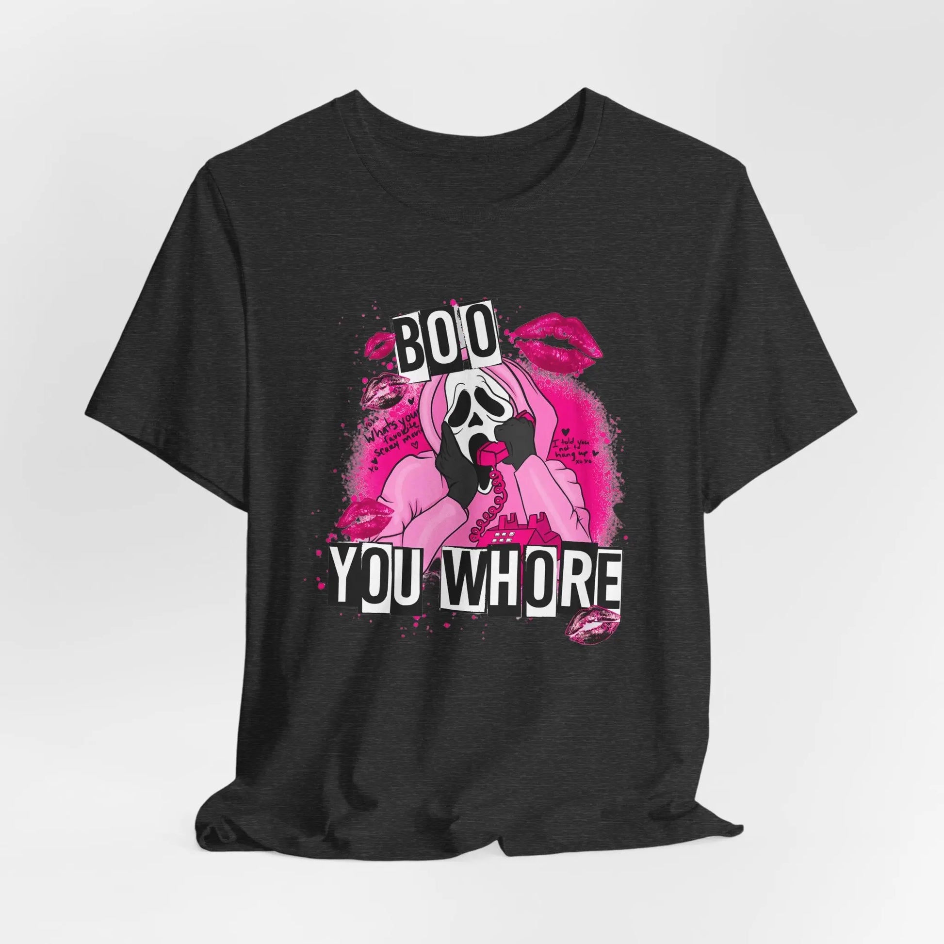 Funny Halloween Unisex Tee, Boo You Whore Shirt, Halloween Costume Top, Halloween Party Tee, Halloween Graphic Tee Printify