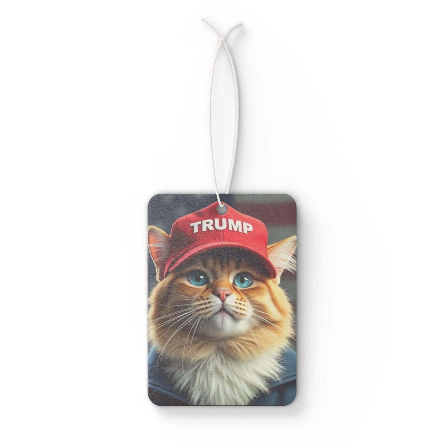 Cats for Trump Car Air Freshner, Political Car Accessory, Funny President Gift, Vehicle Scent Diffuser, Unique Novelty Item - Galvaleos Galvaleos Galvaleos 2.75'' × 4'' / Rectangle / Black Ice Printify Accessories Cats for Trump Car Air Freshner, Political Car Accessory, Funny President Gift, Vehicle Scent Diffuser, Unique Novelty Item