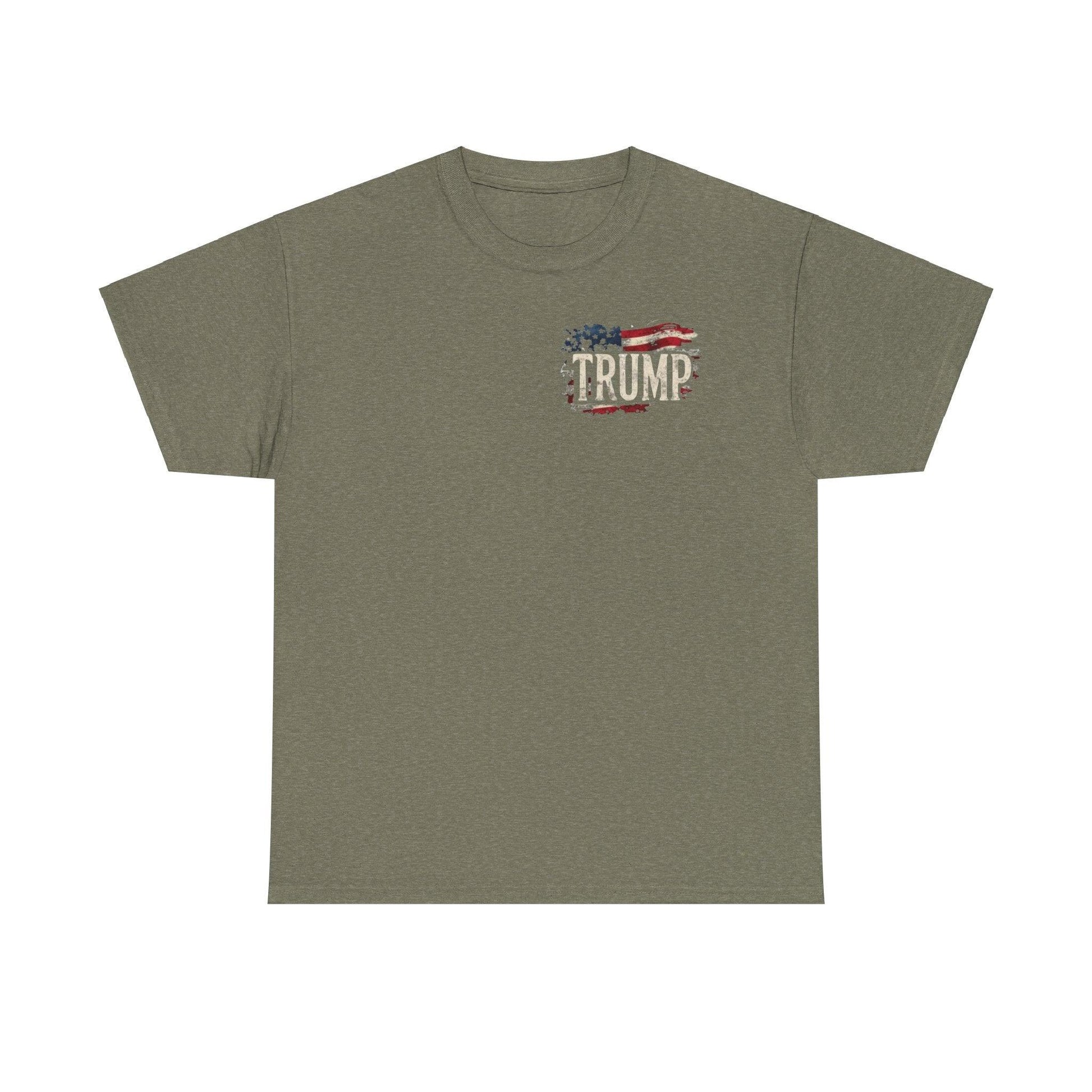 T-Shirt - MAGA Vote Trump Save Our Cats Political Tee - Galvaleos Galvaleos Galvaleos Heather Military Green / S Printify T-Shirt T-Shirt - MAGA Vote Trump Save Our Cats Political Tee