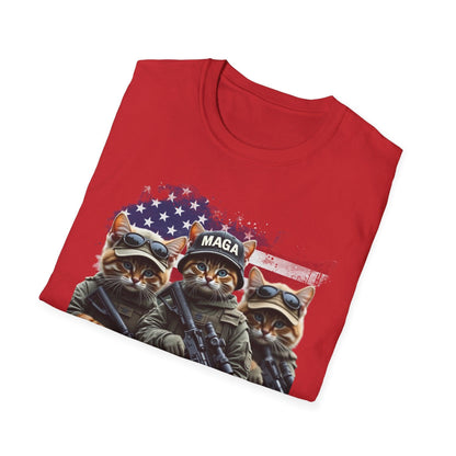 MAGA Cats Tactical Military Trump Patriotic Shirt